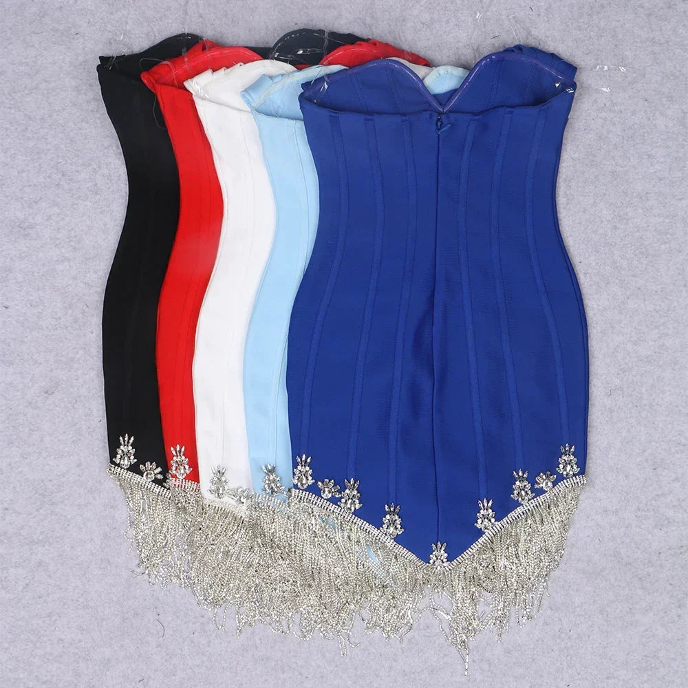 CANDY STRASS - Mini-Bandage-Kleid