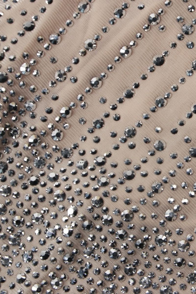 NICOLE DIAMANTÉ MESH KLEID