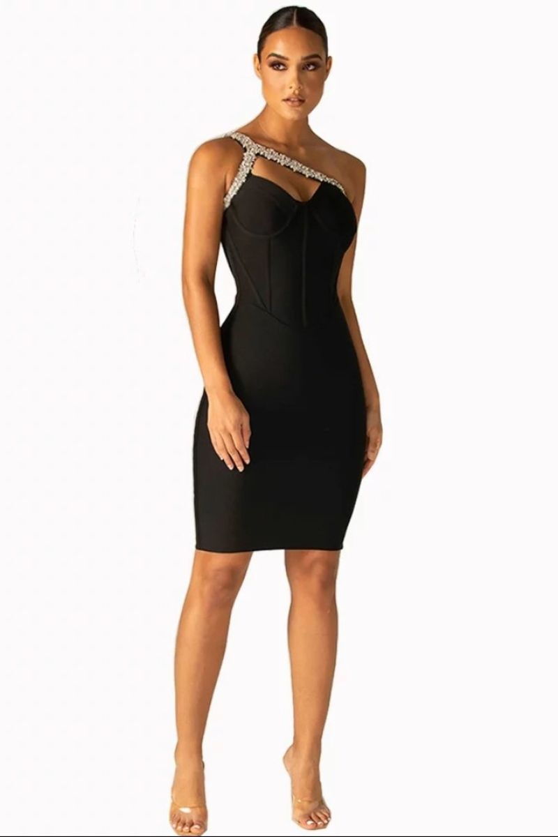SANDRINA DIAMANTÉ-CUT-OUT-KLEID
