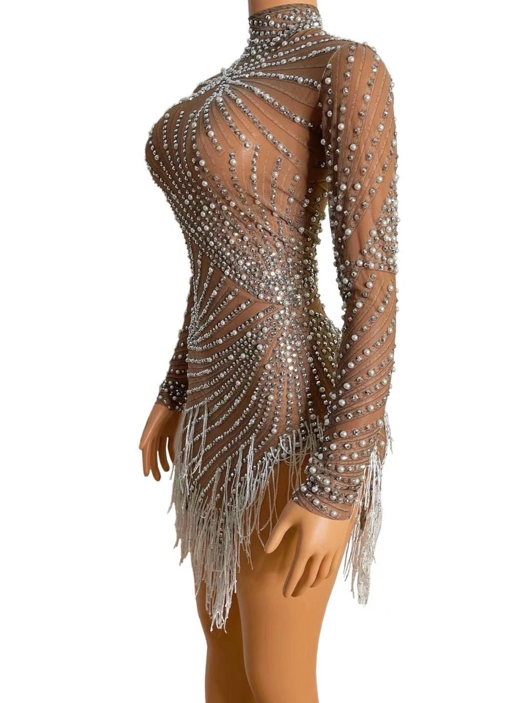 CHANELA DIAMANTÉ-KLEID