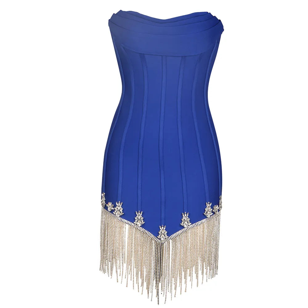 CANDY STRASS - Mini-Bandage-Kleid