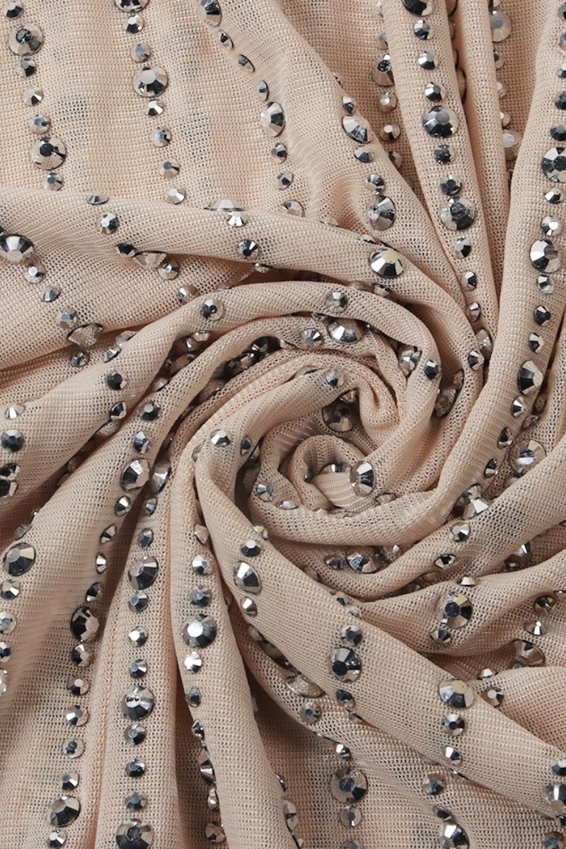 NICOLE DIAMANTÉ MESH KLEID