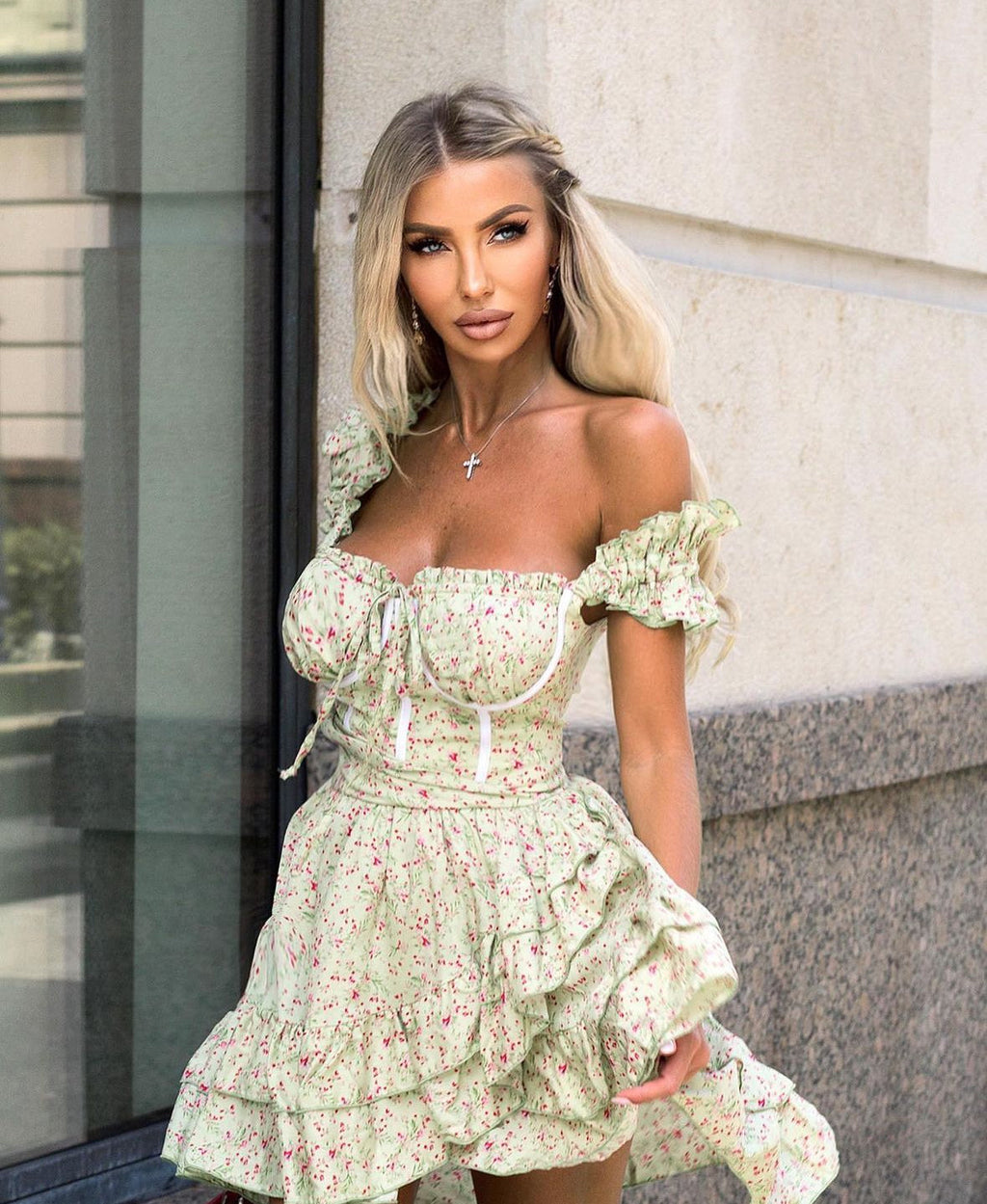 MOLINA BLUMENKLEID