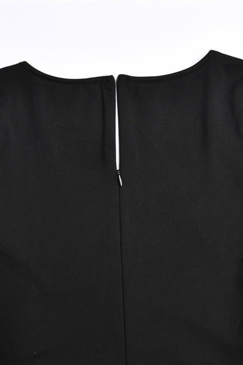 CIANA AUSGESCHNITTENES HOCHSCHLITZ-MAXIKLEID