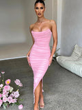 ELEGANTES NETZKLEID