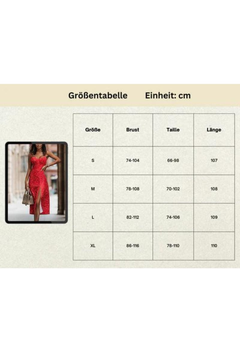AUDREY I Stilvolles Kleid mit Schlitz