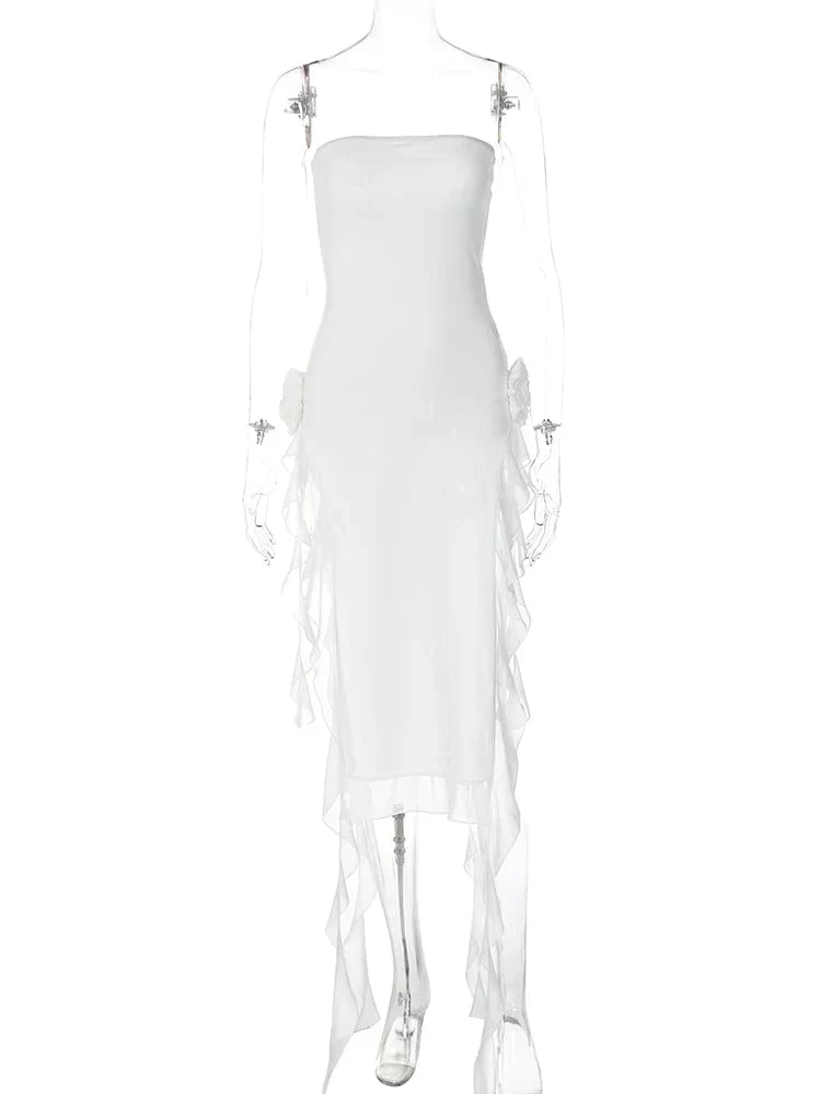 MIDIKLEID MIT RÜSCHEN