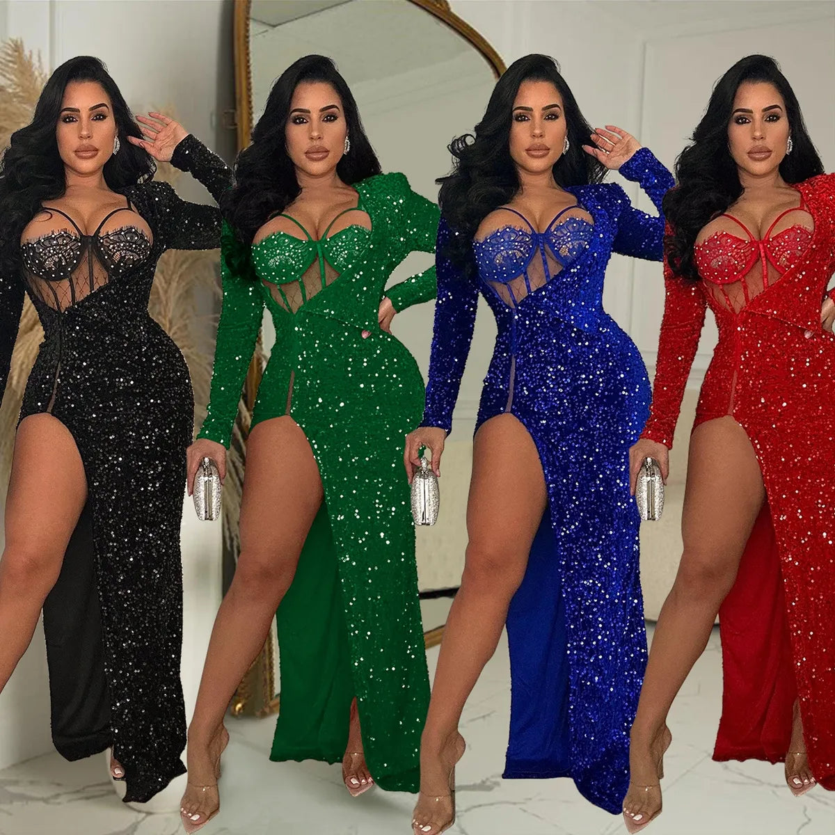 DE MARQUE 2-TEILIGES KLEID