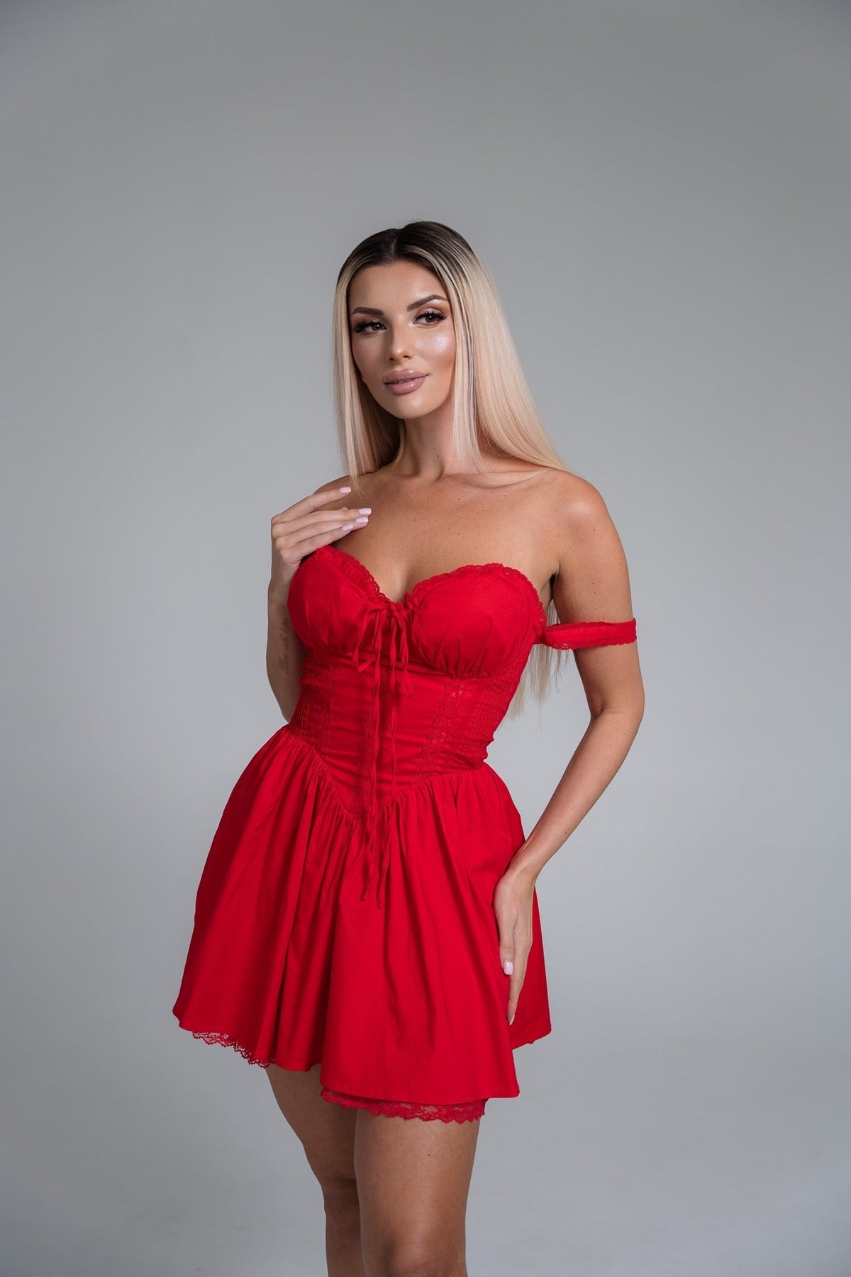 AYLIN KORSETT-SPITZENKLEID