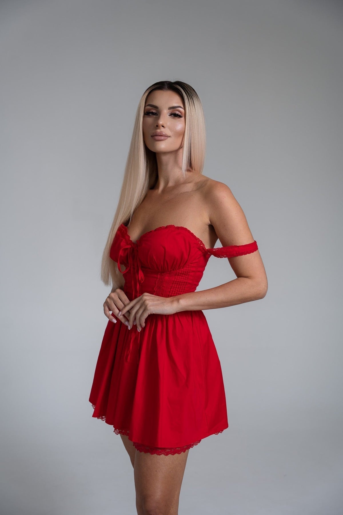 AYLIN KORSETT-SPITZENKLEID