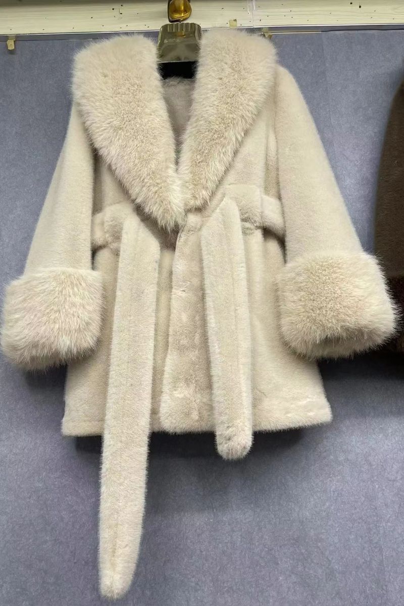TEDDYMANTEL AUS KUNSTPELZ