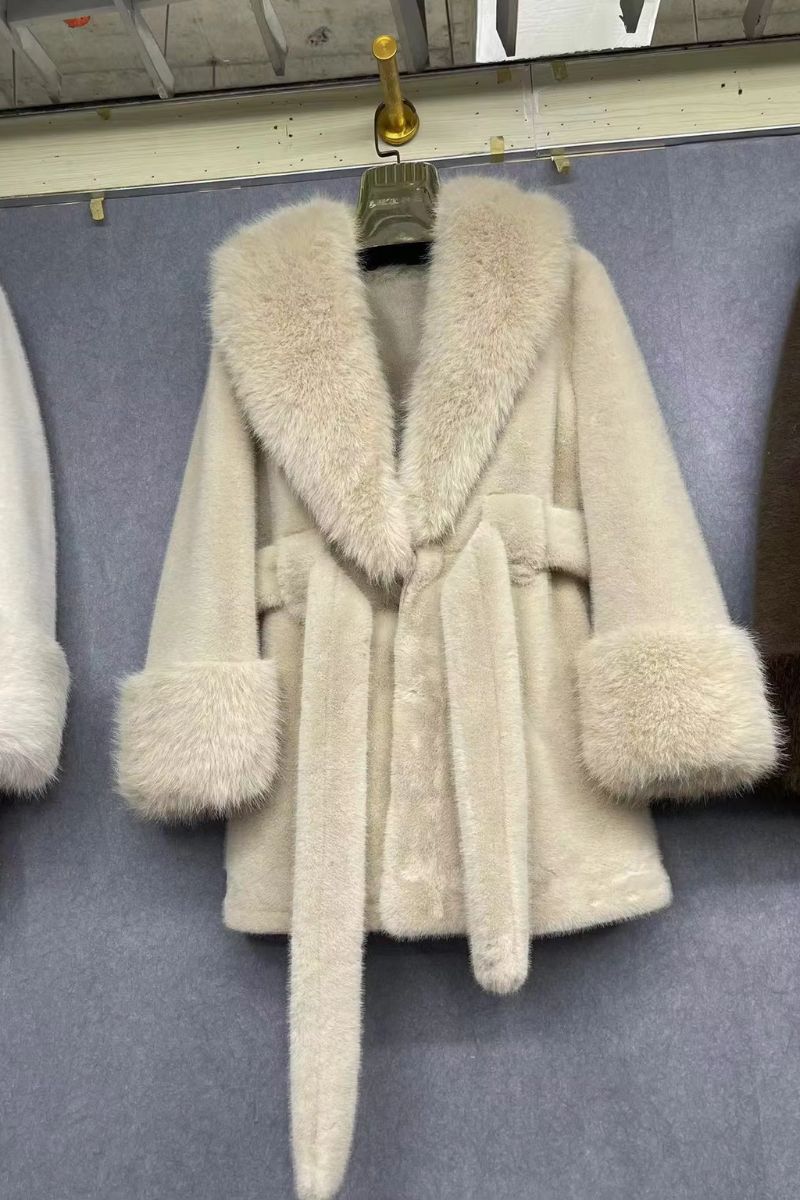 TEDDYMANTEL AUS KUNSTPELZ