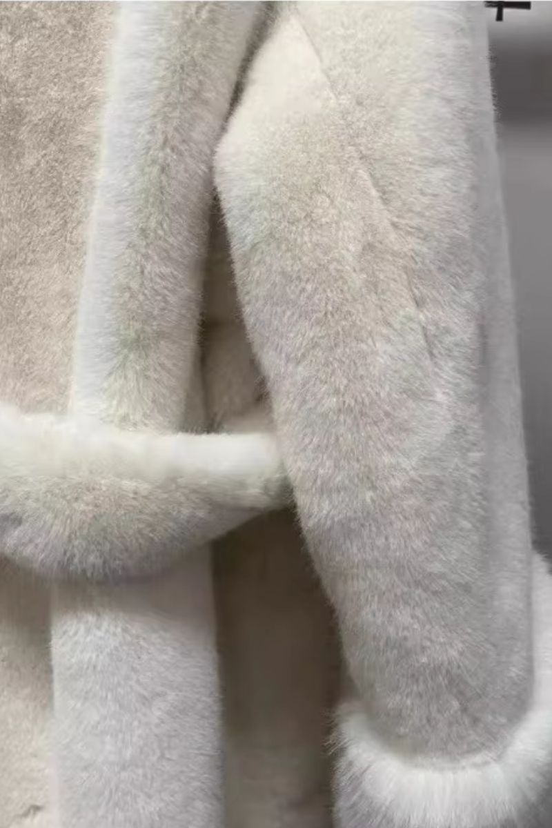 TEDDYMANTEL AUS KUNSTPELZ