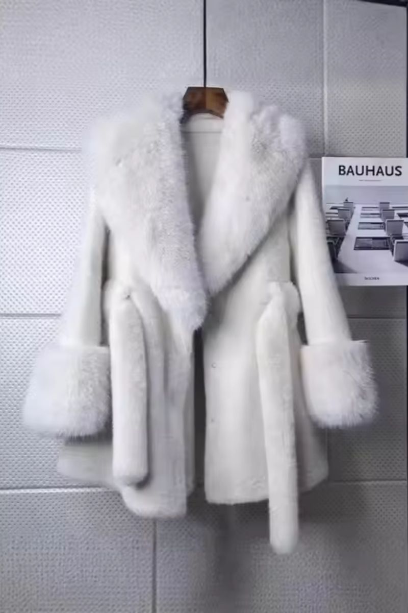 TEDDYMANTEL AUS KUNSTPELZ