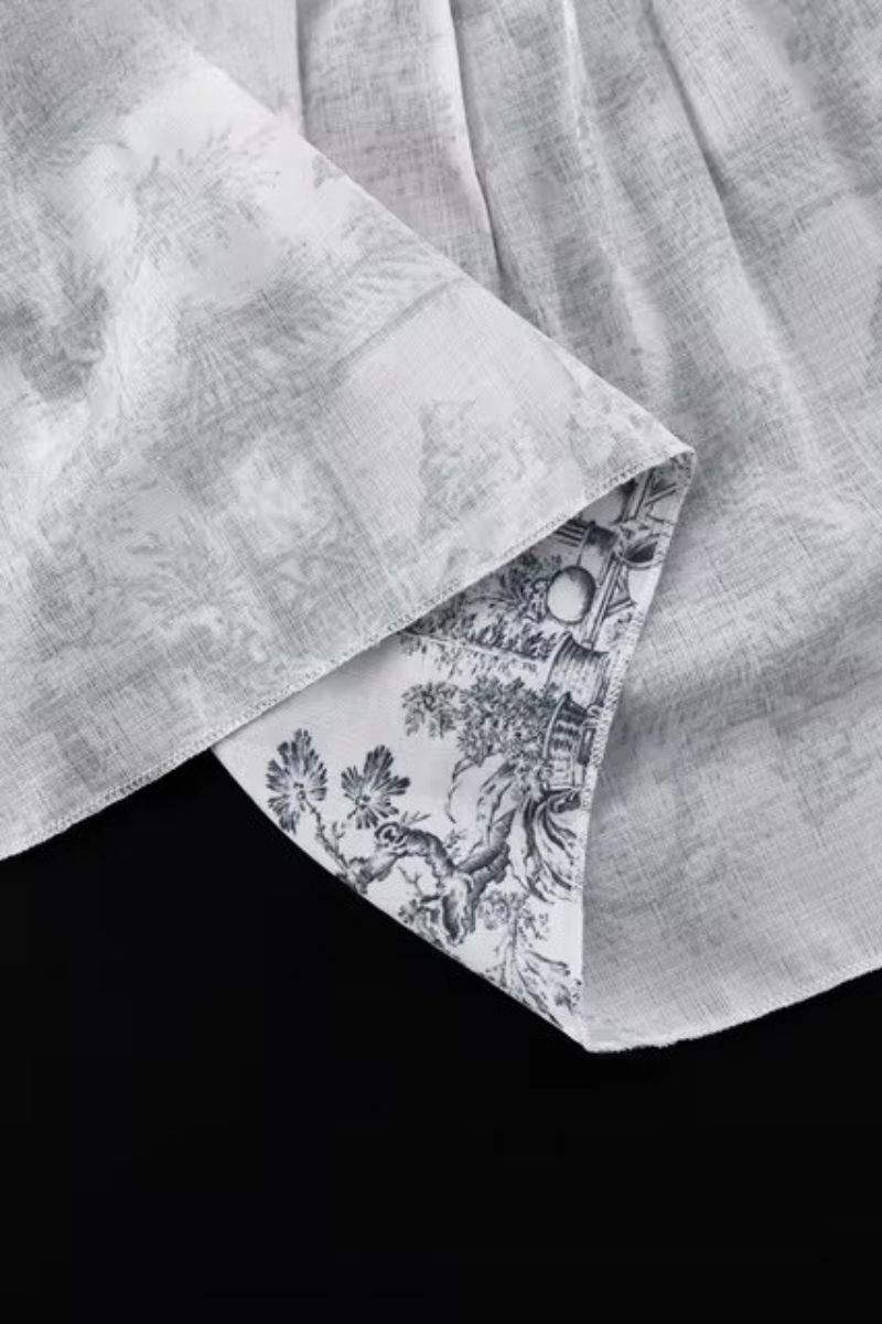 DIORA-KLEID MIT FLAUSCHIGEM MUSTER