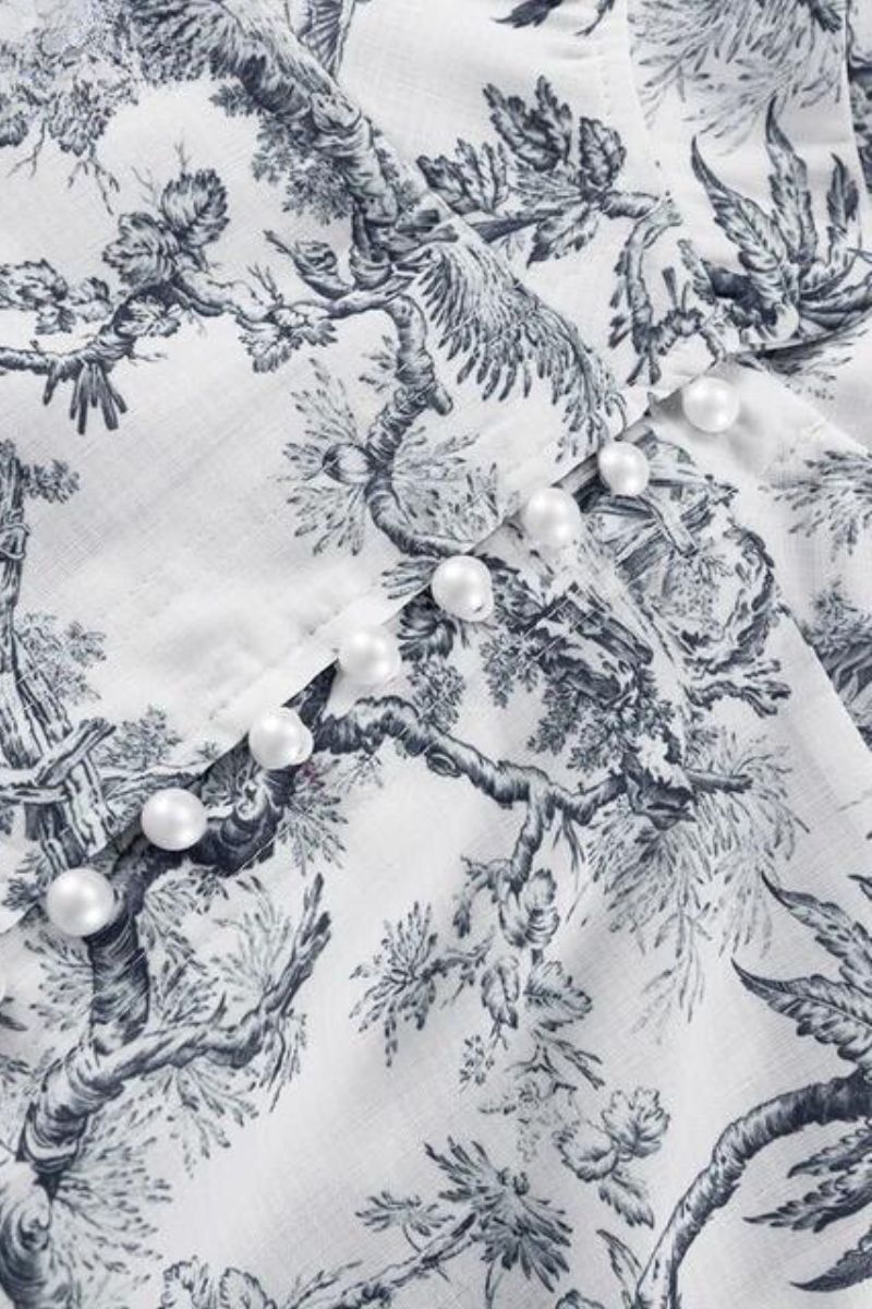 DIORA-KLEID MIT FLAUSCHIGEM MUSTER
