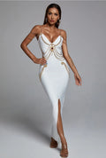 SAMINE | Maxikleid mit Metallverzierung