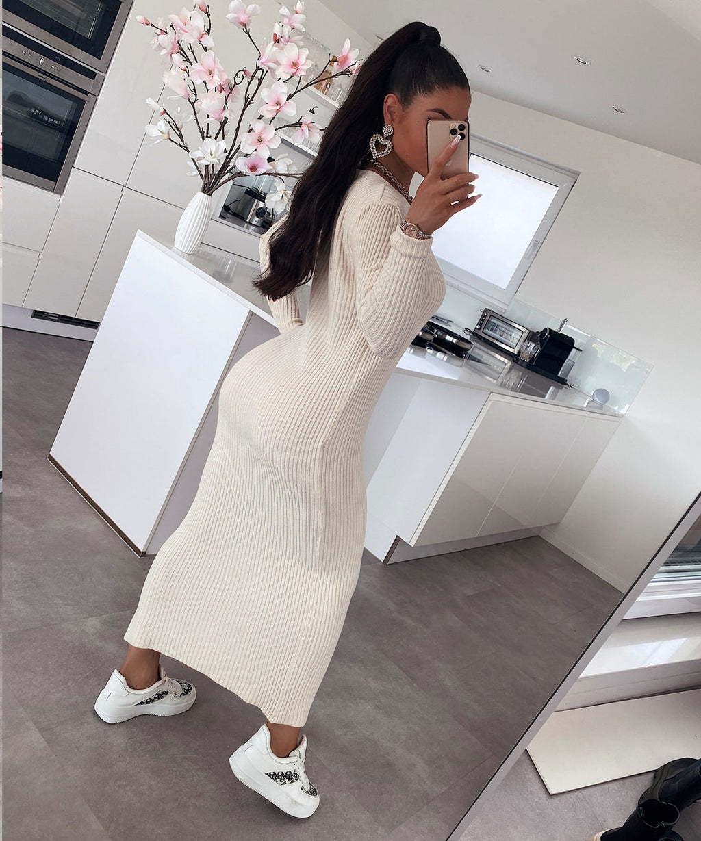 POLLY | STRICKKLEID BEIGE
