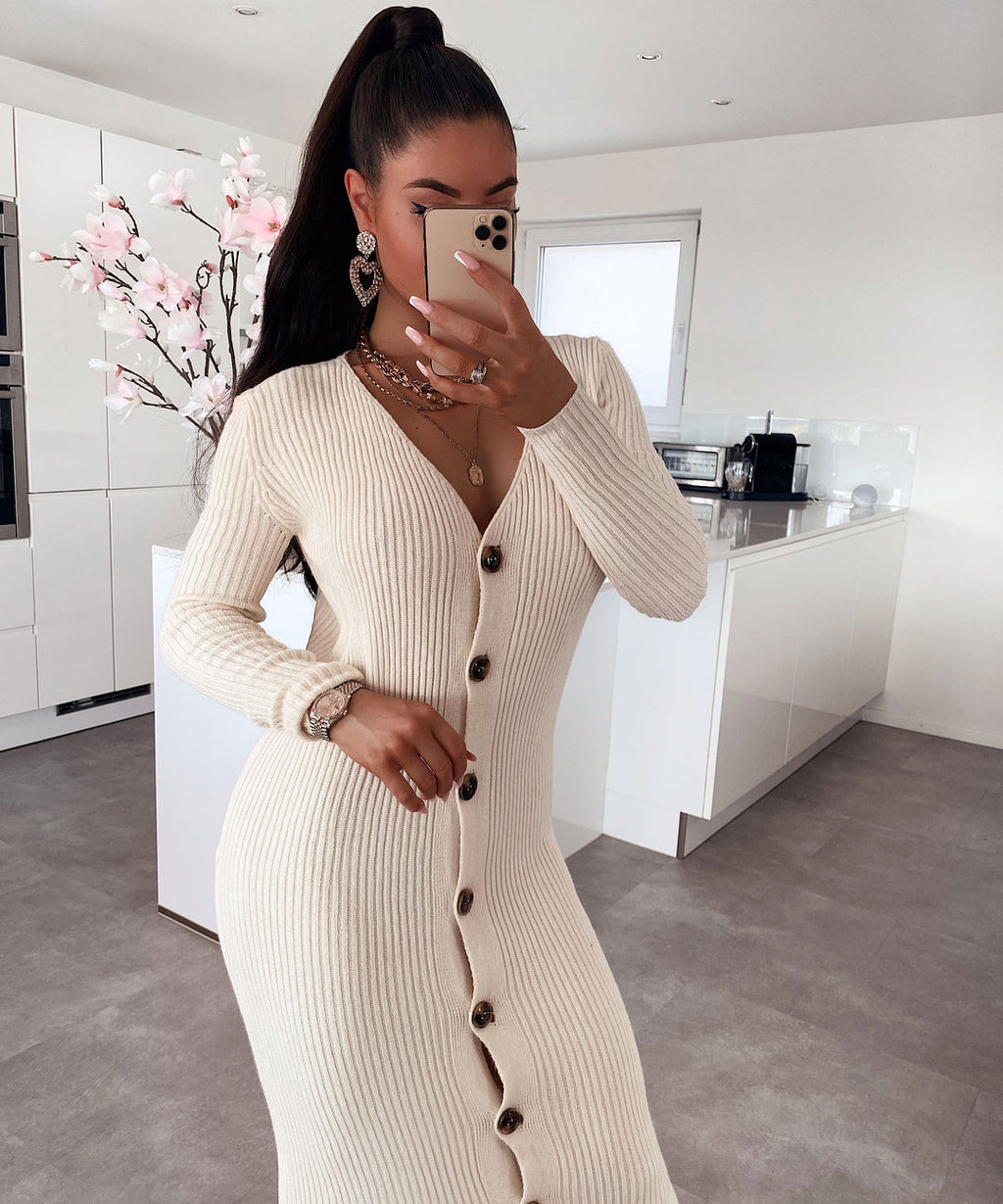 POLLY | STRICKKLEID BEIGE