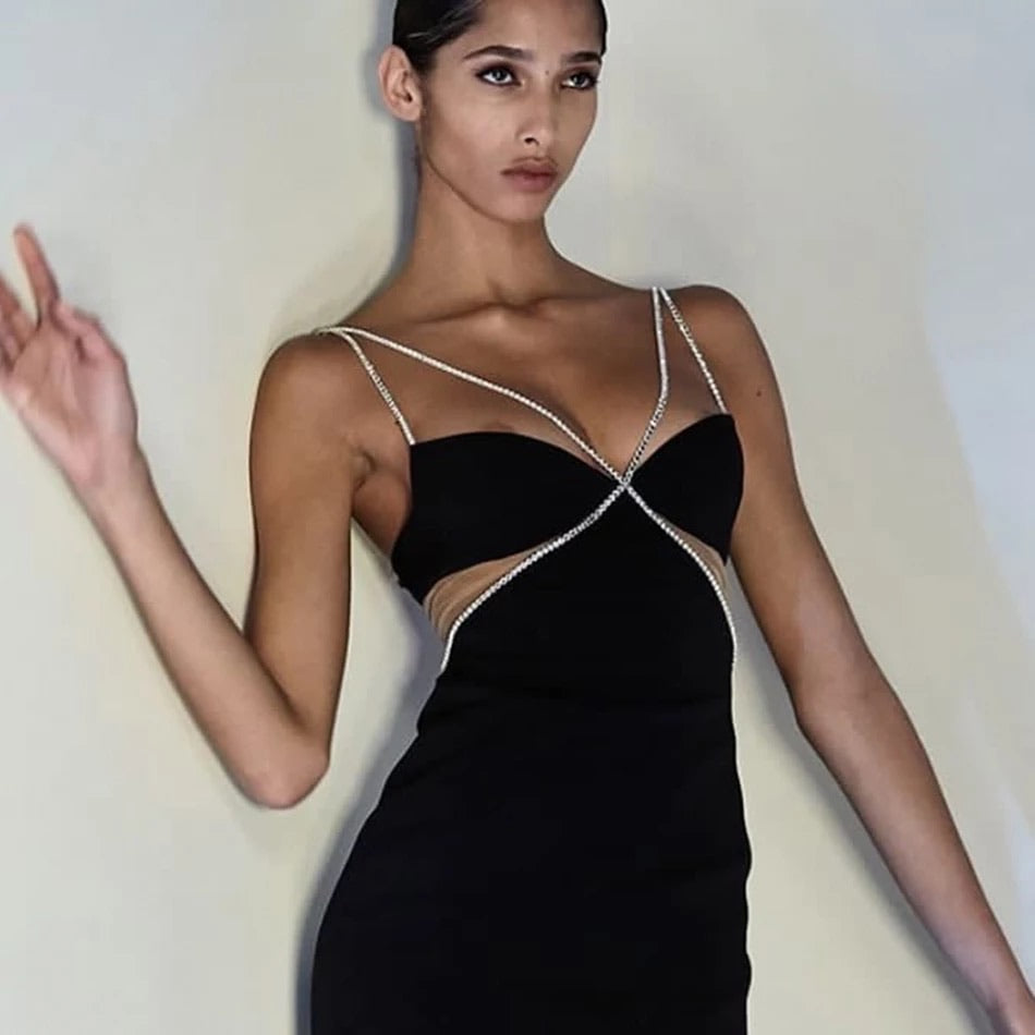 NANA | DIAMANTÉ BODYCON KLEID