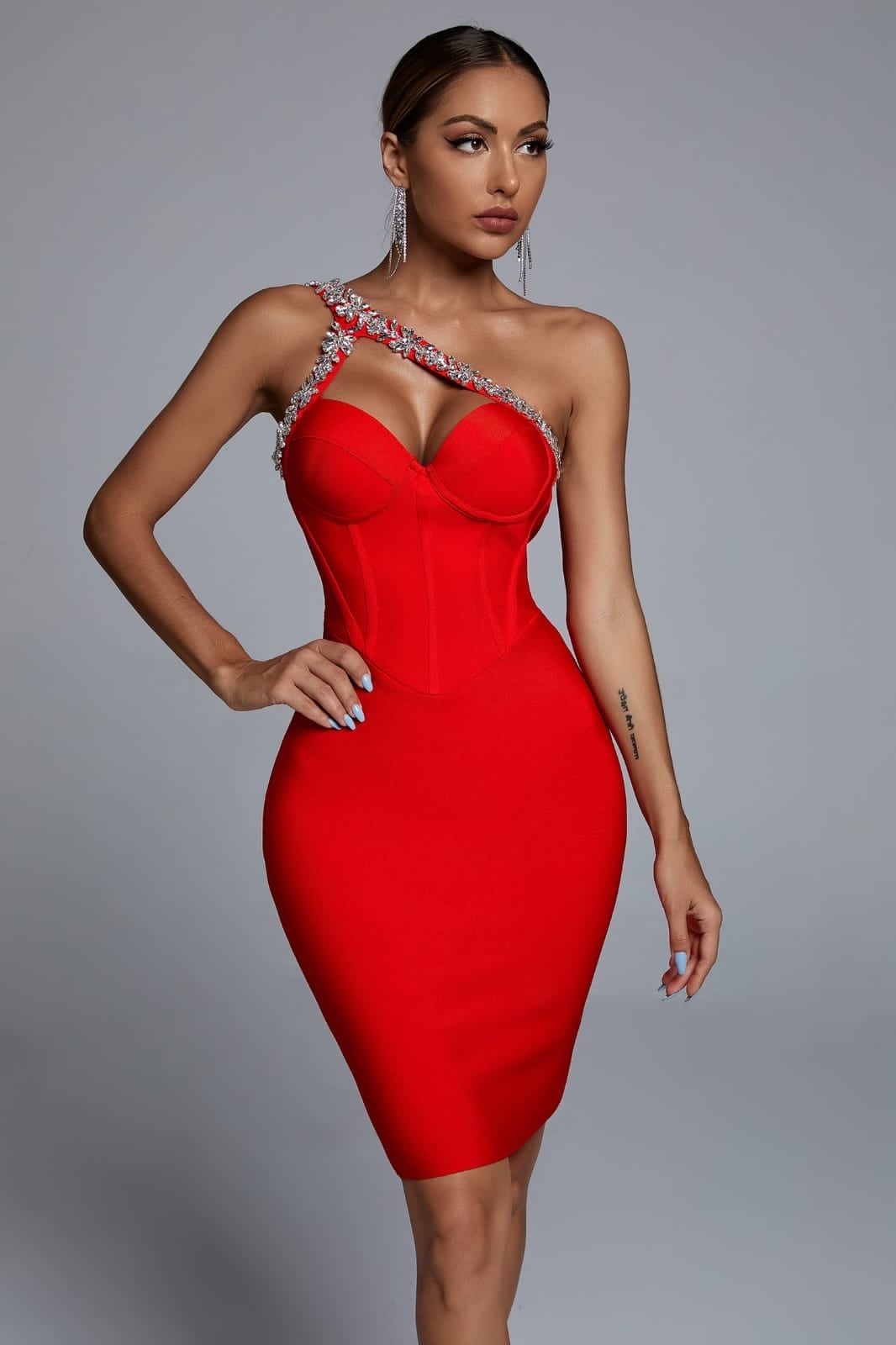 SANDRINA DIAMANTÉ-CUT-OUT-KLEID