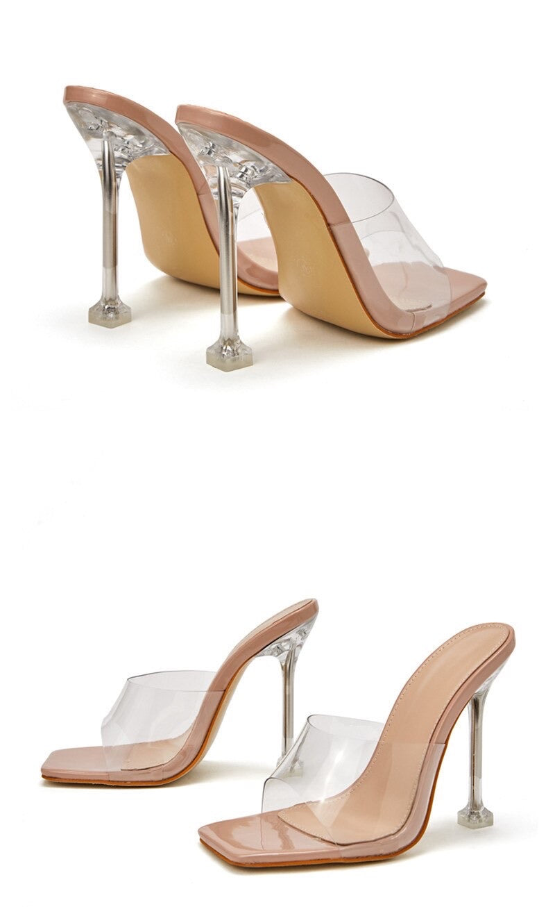 SCHNEEWITTCHEN TRANSPARENTE STILETTOS