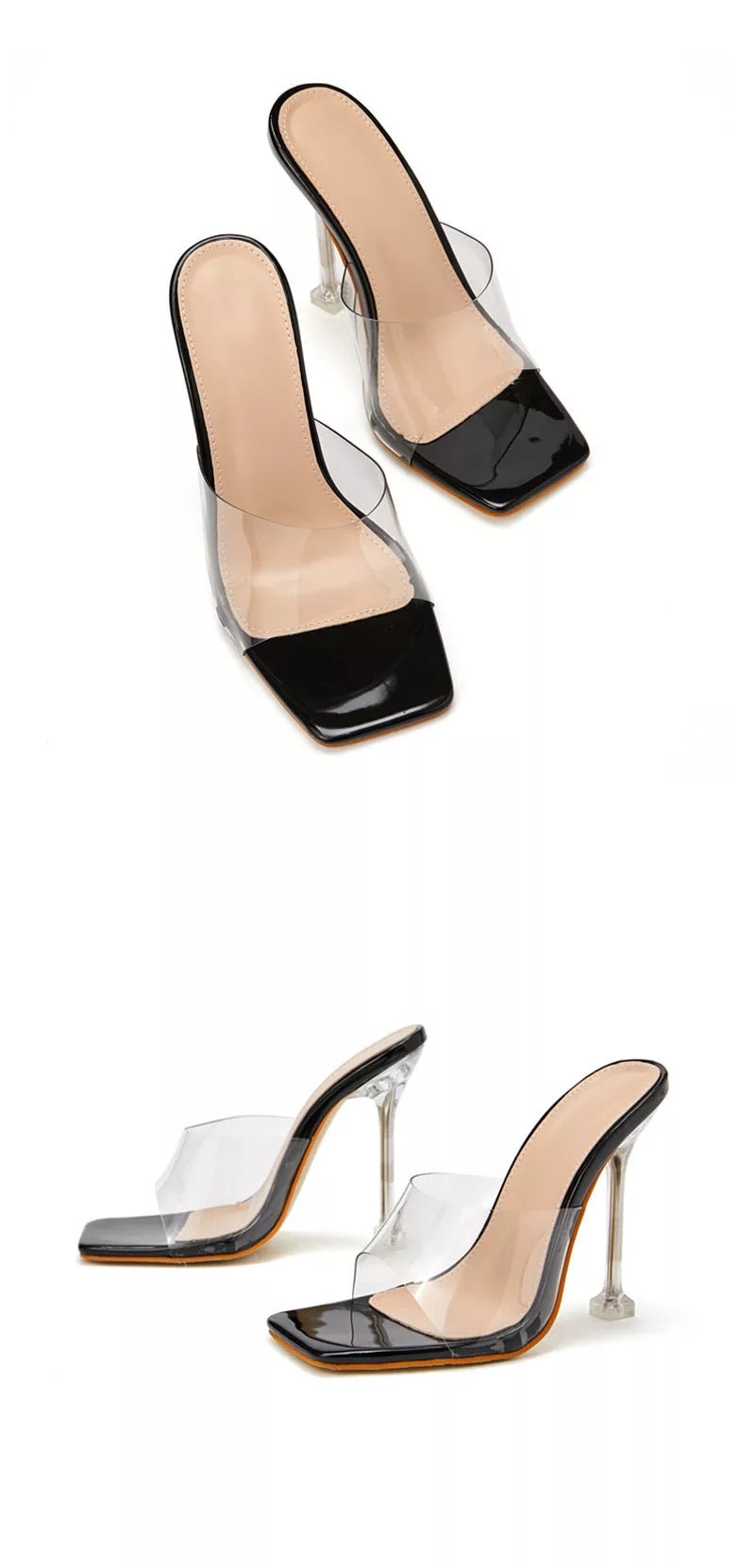 SCHNEEWITTCHEN TRANSPARENTE STILETTOS