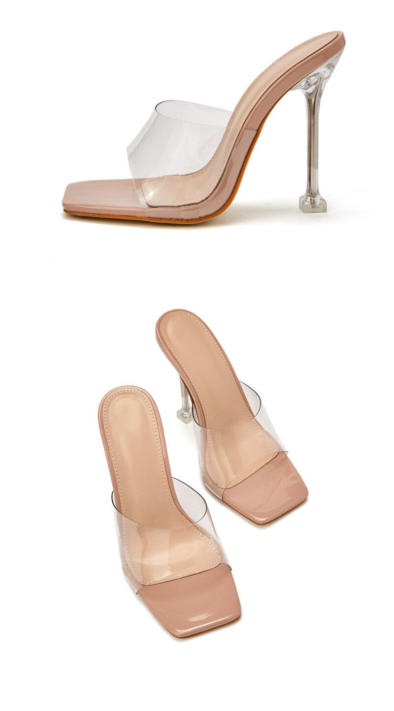 SCHNEEWITTCHEN TRANSPARENTE STILETTOS